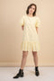 Johanna Yellow Eyelet Dress