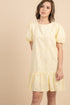 Johanna Yellow Eyelet Dress