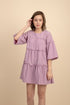Weslynn Purple Babydoll Dress