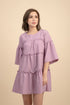 Weslynn Purple Babydoll Dress
