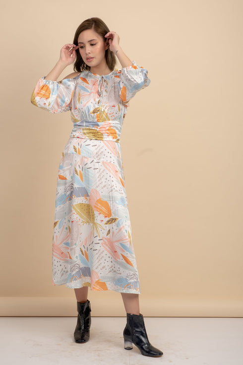 Jessie Silk Printed Dress