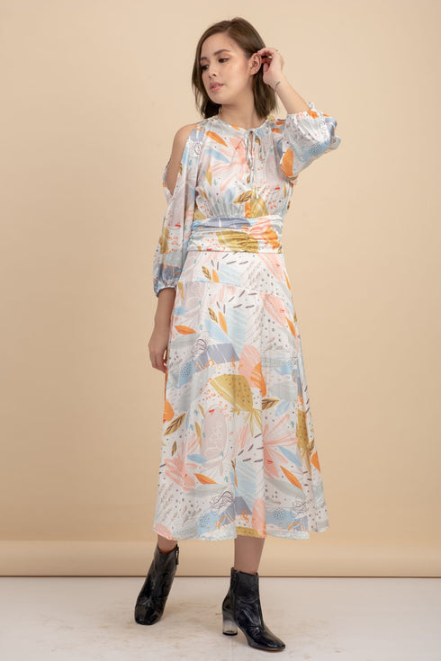Jessie Silk Printed Dress