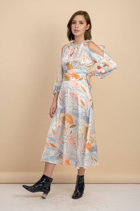Jessie Silk Printed Dress