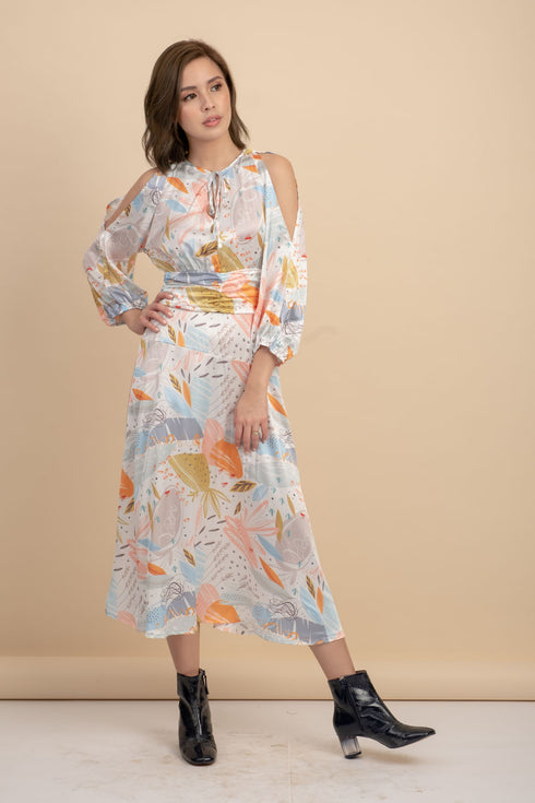 Jessie Silk Printed Dress