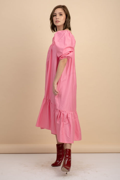 Gia Neon Pink Maxi Dress