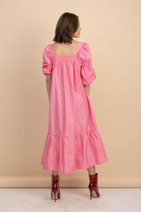 Gia Neon Pink Maxi Dress