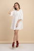 Weslynn White Babydoll Dress