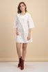 Weslynn White Babydoll Dress