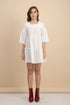 Weslynn White Babydoll Dress