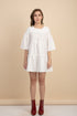 Weslynn White Babydoll Dress