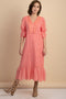 Alexa Pink Midi Dress