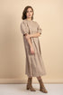 Arianne Khaki Poplin Dress