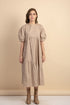Arianne Khaki Poplin Dress