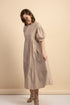 Arianne Khaki Poplin Dress