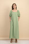 Carrie Mint Linen Maxi Dress