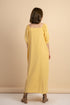 Carrie Yellow Linen Maxi Dress