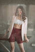 Shop Hygge x GS: Biker Shorts in Maroon