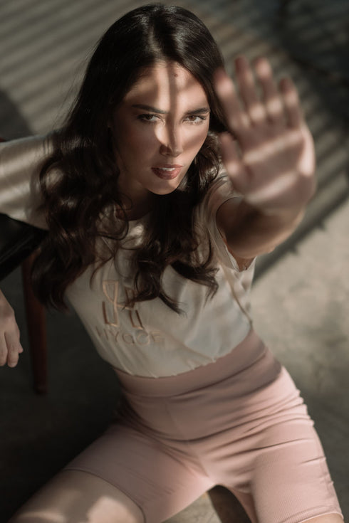 Shop Hygge x GS: Biker Shorts in Old Rose