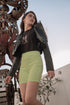 Shop Hygge x GS: Biker Shorts in Neon Green