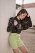 Shop Hygge x GS: Biker Shorts in Neon Green