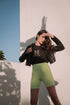 Shop Hygge x GS: Biker Shorts in Neon Green