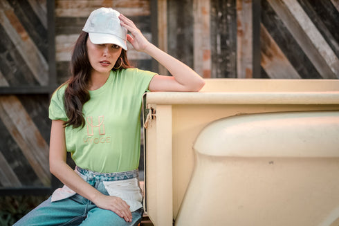 Shop Hygge x GS: Oversized Shirt in Lime