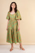 Fayette Green Floral Dress