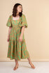 Fayette Green Floral Dress