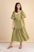 Fayette Green Floral Dress