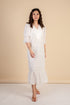 Alexa White Midi Dress