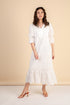 Alexa White Midi Dress