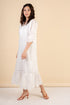 Alexa White Midi Dress