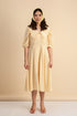 Delphine Peterpan Dress in Pale Yellow