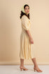 Delphine Peterpan Dress in Pale Yellow