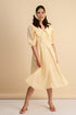 Delphine Peterpan Dress in Pale Yellow