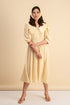 Delphine Peterpan Dress in Pale Yellow