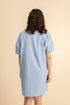 Sofie Bubble Sleeve Dress in Blue