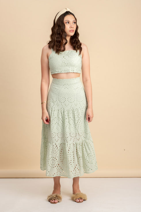 Marie Coord Set in Mint Green