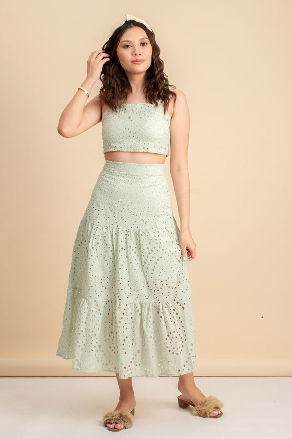 Marie Coord Set in Mint Green