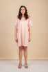 Sofie Bubble Sleeve Dress in Pink