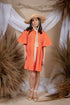 Fosette Chic Orange Dress