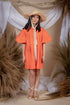 Fosette Chic Orange Dress