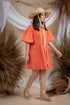 Fosette Chic Orange Dress