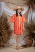 Fosette Chic Orange Dress