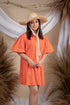 Fosette Chic Orange Dress