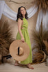 Maia Sexy Back Summer Dress in Green
