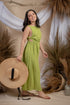Maia Sexy Back Summer Dress in Green