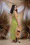 Maia Sexy Back Summer Dress in Green