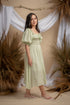 Milka Cottagecore Dress in Mint Green