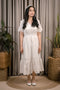 Maisie Vneck White Eyelet Dress